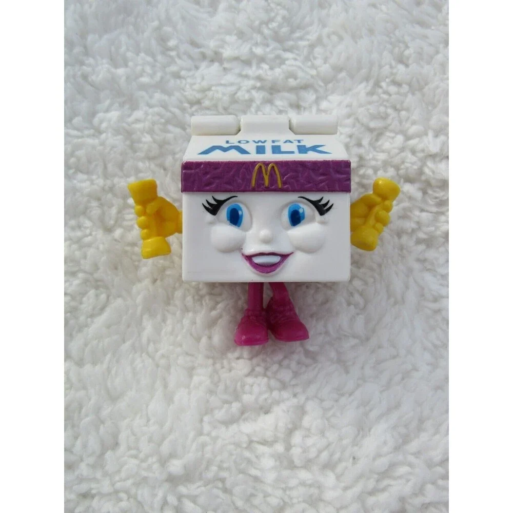 McDonald's Happy Meal Toys Changeables Milk Carton + Hotcakes Lot GUC 90s VTG